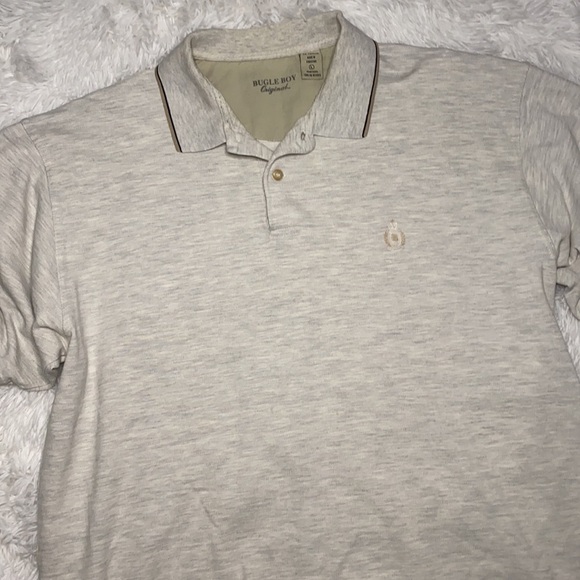 Bugle Boy vintage variegated gray polo shirt - Picture 6 of 6